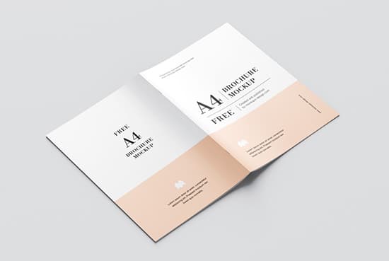 A4 brochure mockup