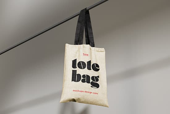 Free canvas bag mockup