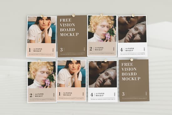 Free vision board mockup