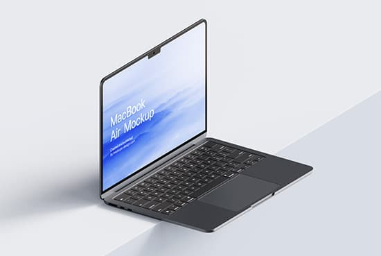 Clean MacBook mockup