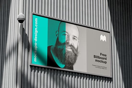 Industrial billboard mockup