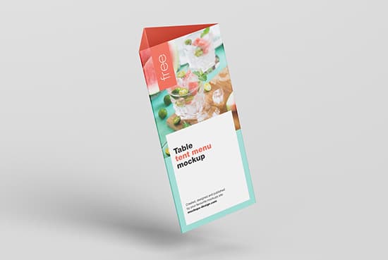 Table tent mockup