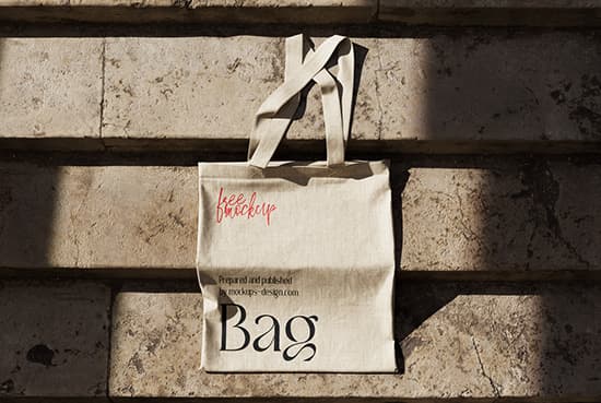 Canvas bag mockup