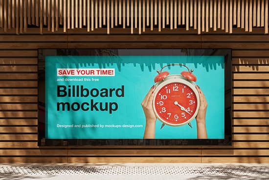 Billboard screen mockup
