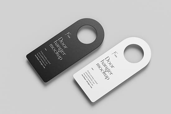 Door hanger mockup