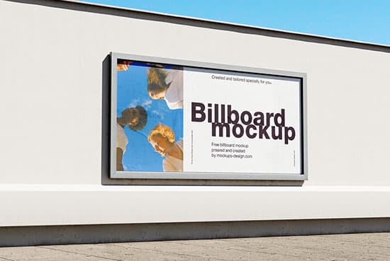 Clean and simple billboard mockup