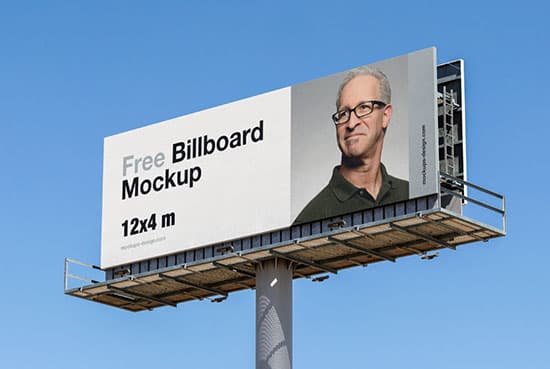 Billboard mockup / 12×4 m