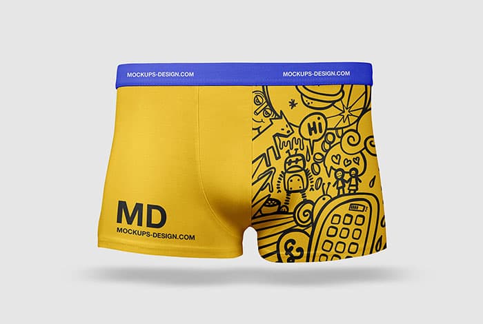 Male underwear mockup