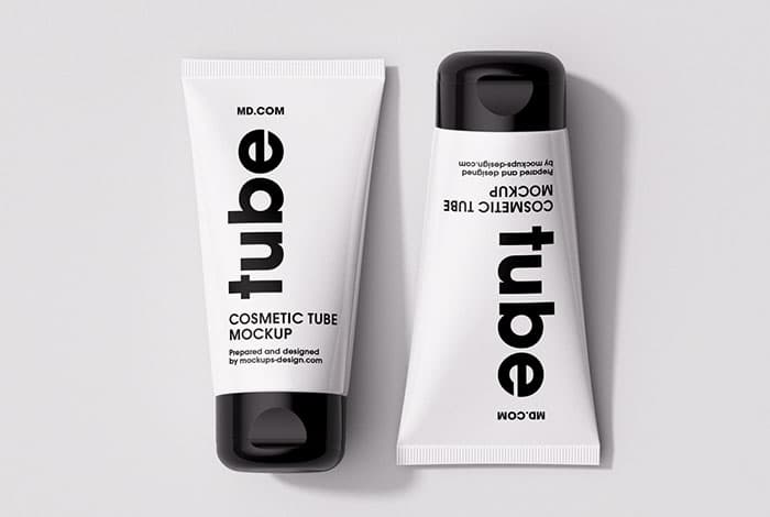 Cosmetic tubes mockup