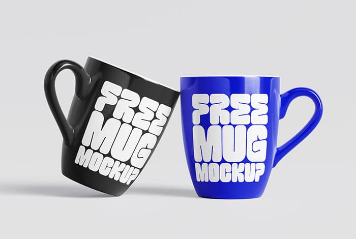 Curvy mug mockup
