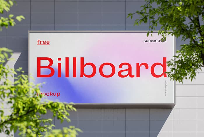 Billboard on the builiding mockup