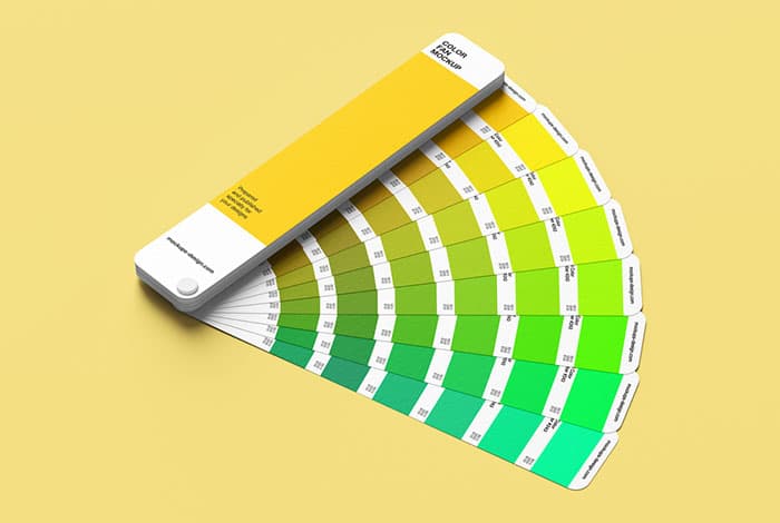 Color fan mockup