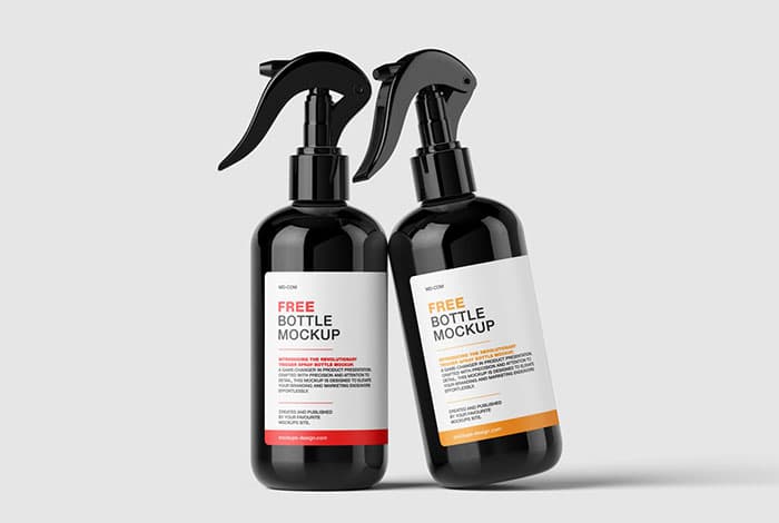 Trigger spray bottle mockup