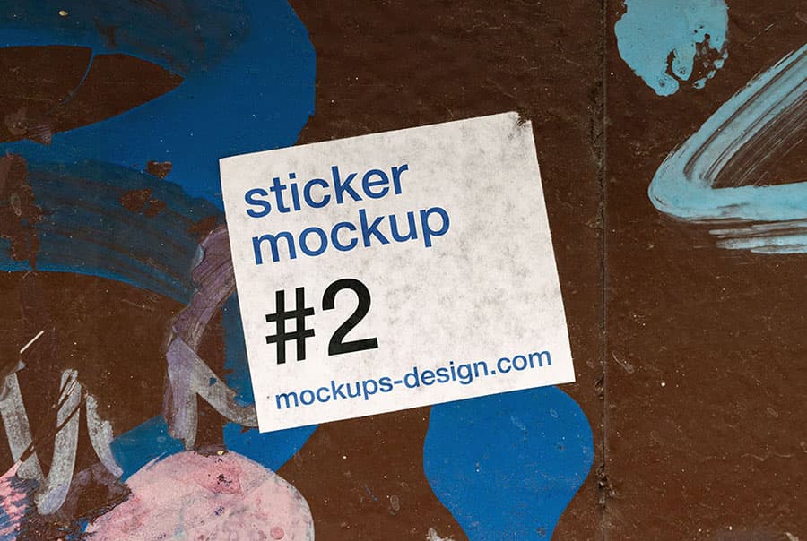 Street sticker mockup / #2