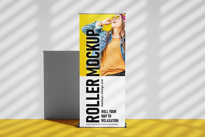 Roller banner mockup