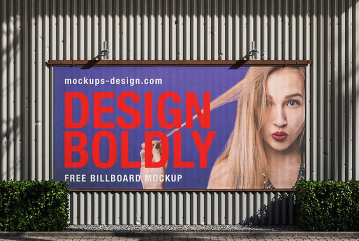 Outdoor banner mockup