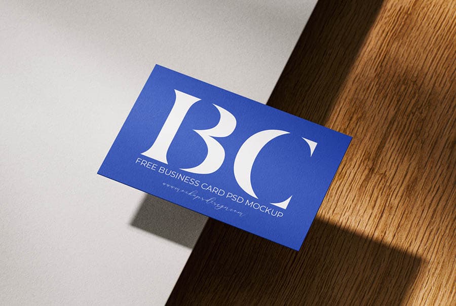 Modern business card mockup