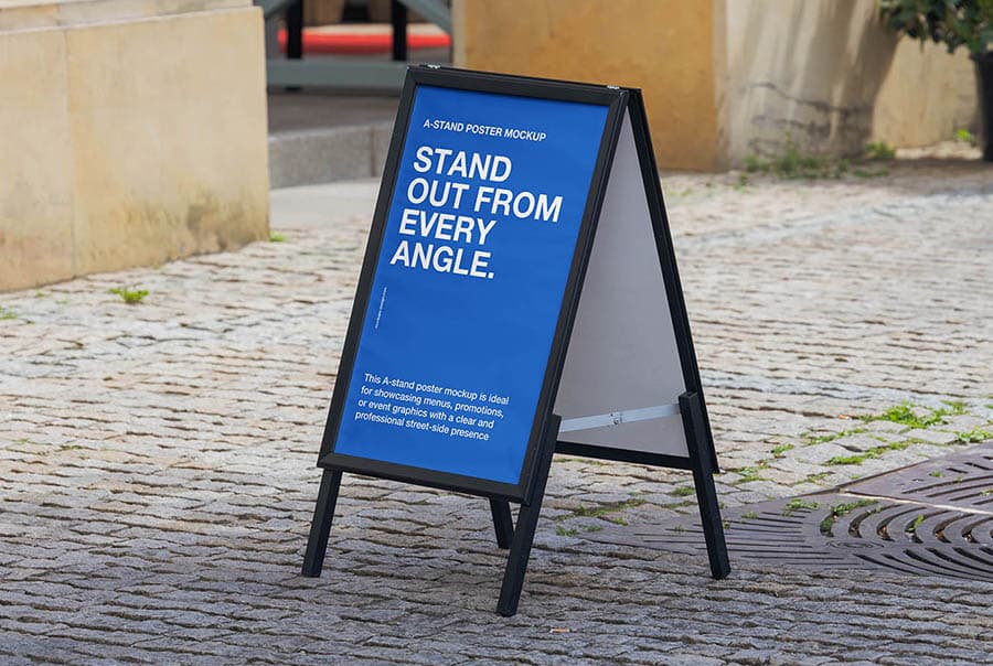 Regular A-stand mockup