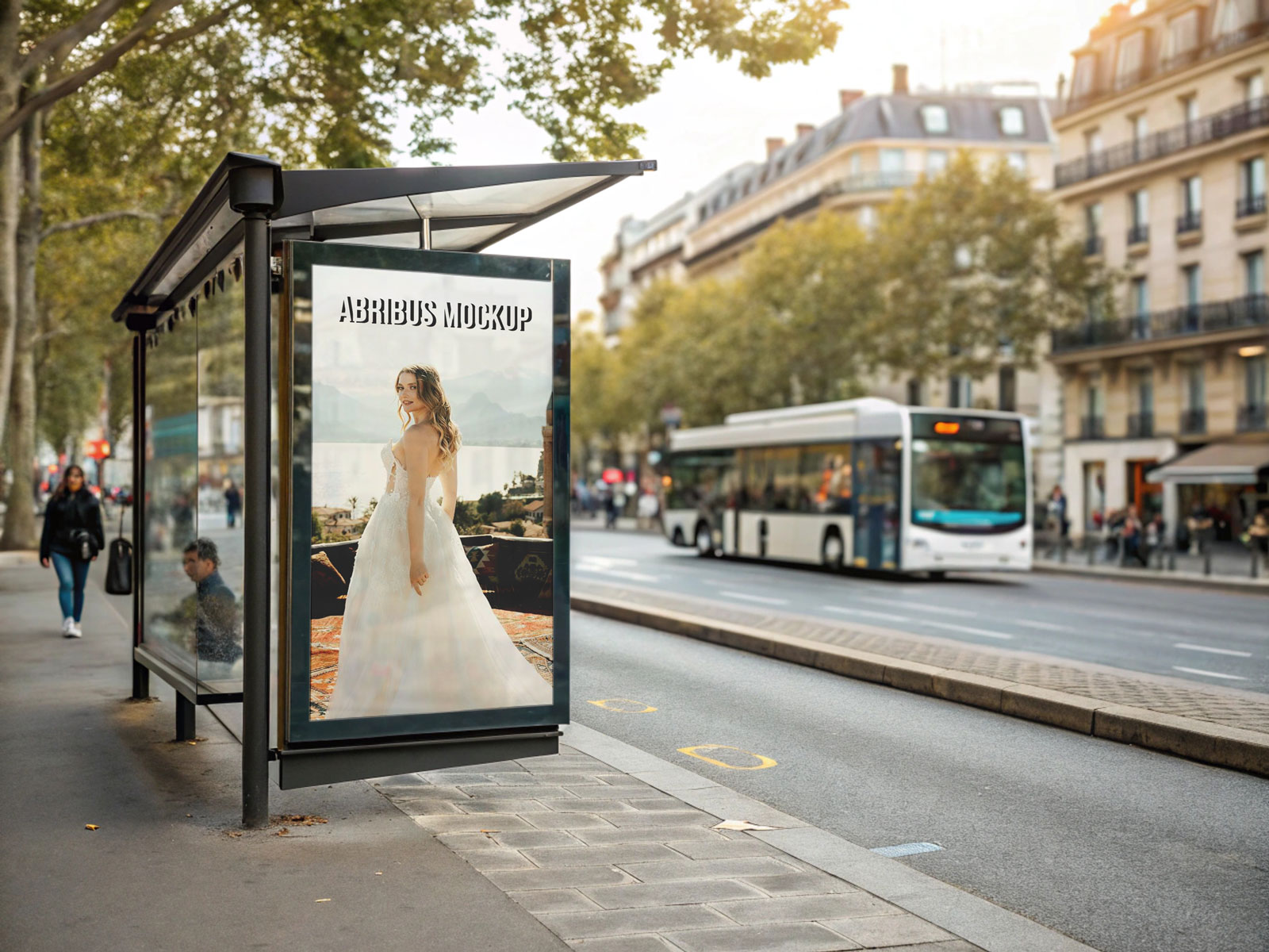 Free Abribus Mockup PSD