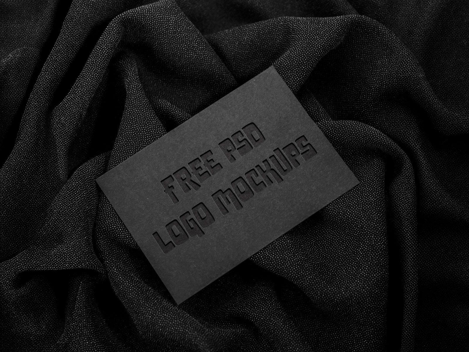 Free Debossed Logo Mockup