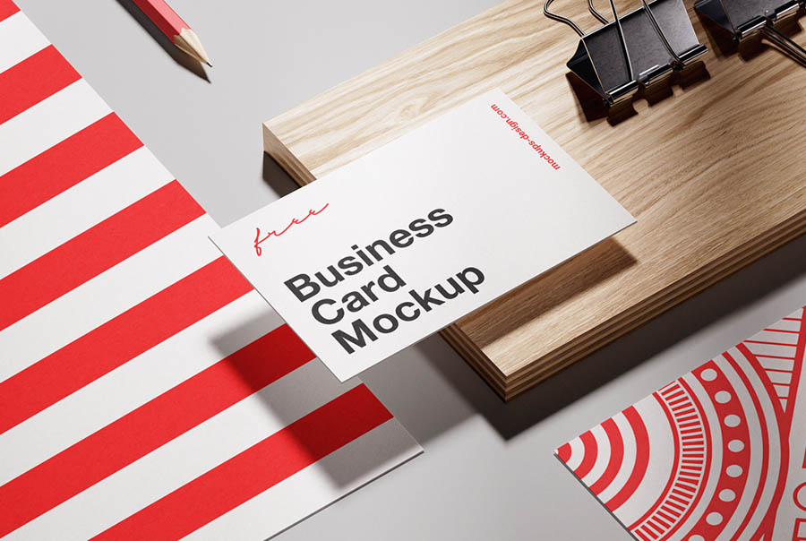 Elegant branding card mockup