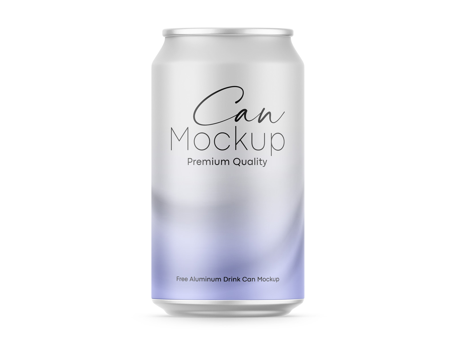 Free 16oz can mockup