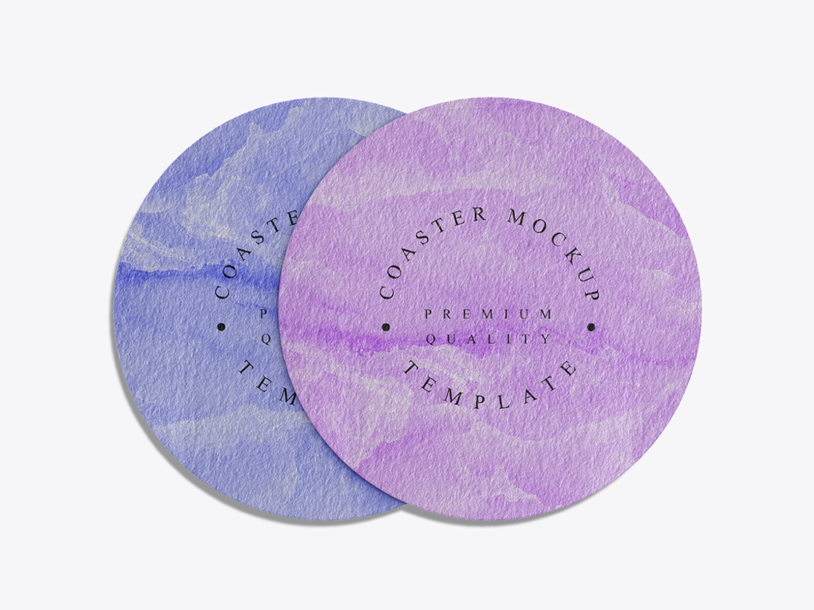 Free Beer Coaster Mockup