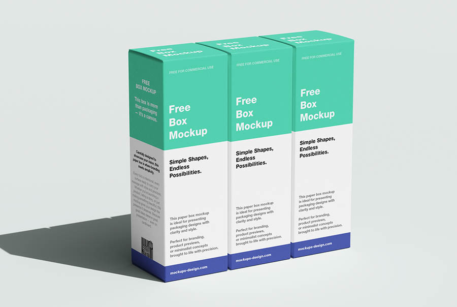 Minimal box mockup