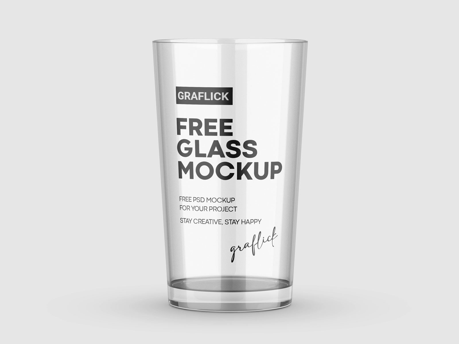 Pint glass mockup